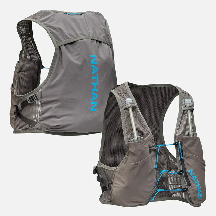 Nathan Pinnacle Breeze 4 Liter Hydration Race Vest Charcoal/Electric Blue 2