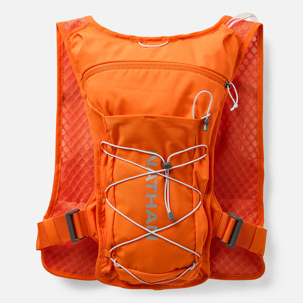 Nathan's QuickStart 3.0 6 Liter Hydration Pack Orange Blaze/Reflective Silver