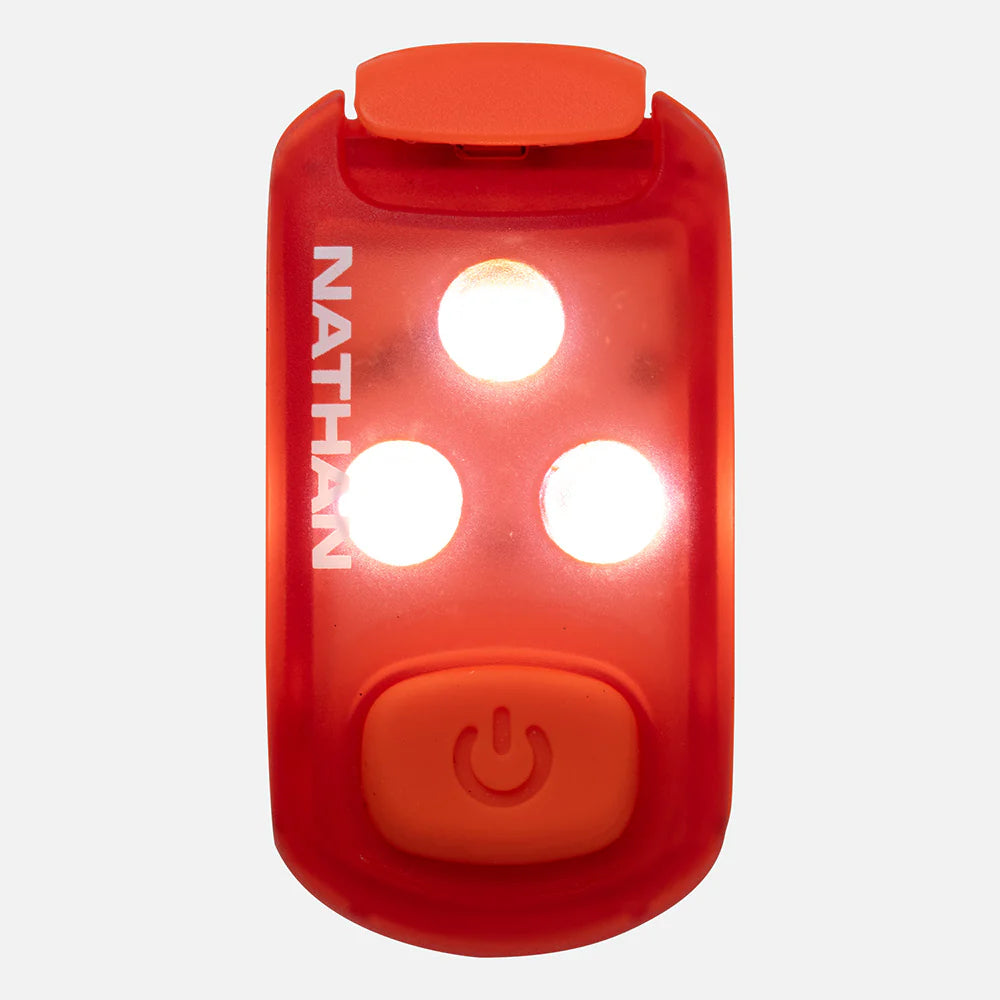 Nathan StrobeLight 2.0 LED Safety Light Clip - Ribbon Red 