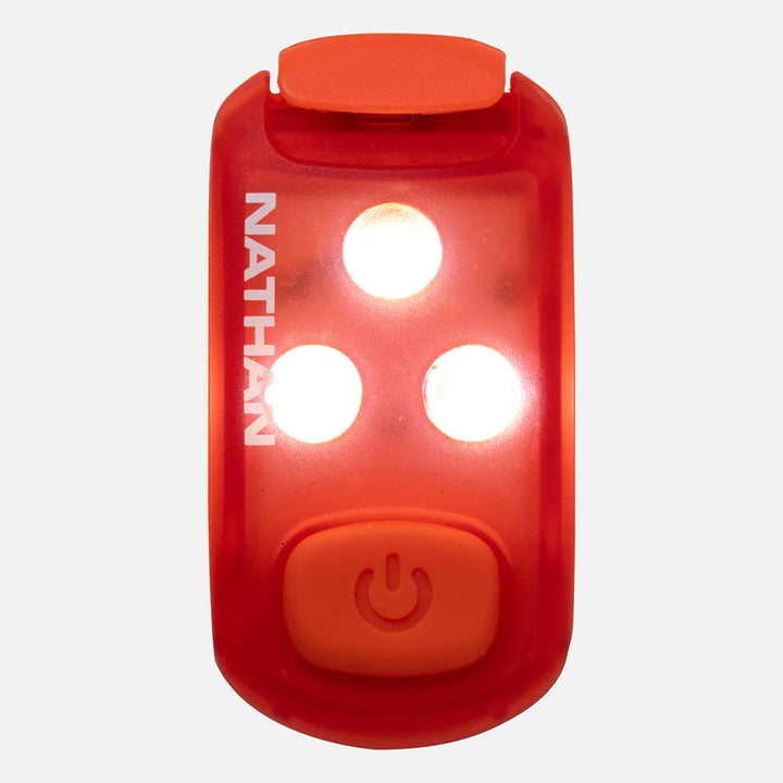 Nathan StrobeLight 2.0 LED Safety Light Clip - Ribbon Red 