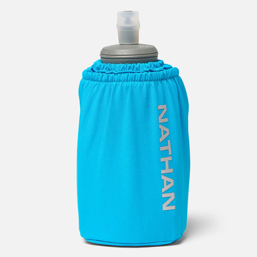 Nathan's Pinnacle Soft Flask Handheld 18oz Electric Blue/Reflective Silver 