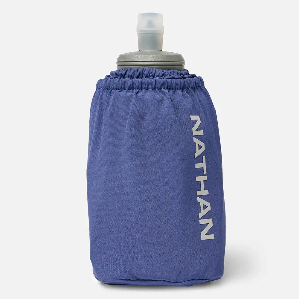 Nathan's Pinnacle Soft Flask Handheld 18oz Indigo/Reflective Silver 