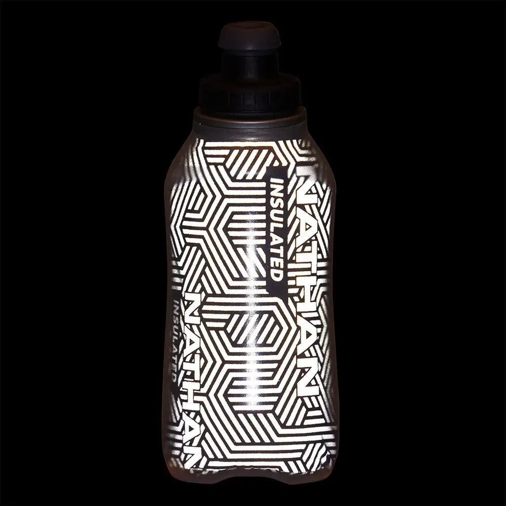 Nathan SpeedDraw 2 12oz Ins. Flask Black/Reflective Silver 3