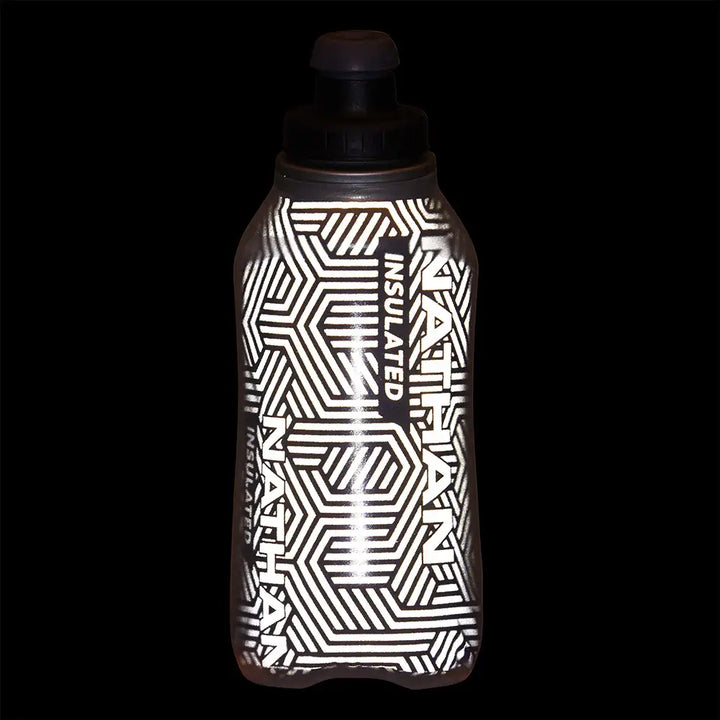 Nathan SpeedDraw 2 12oz Ins. Flask Black/Reflective Silver 3