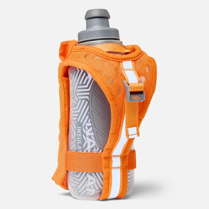 Nathan SpeedDraw 2 12oz Insulated Flask Orange Blaze/Reflective Silver 1
