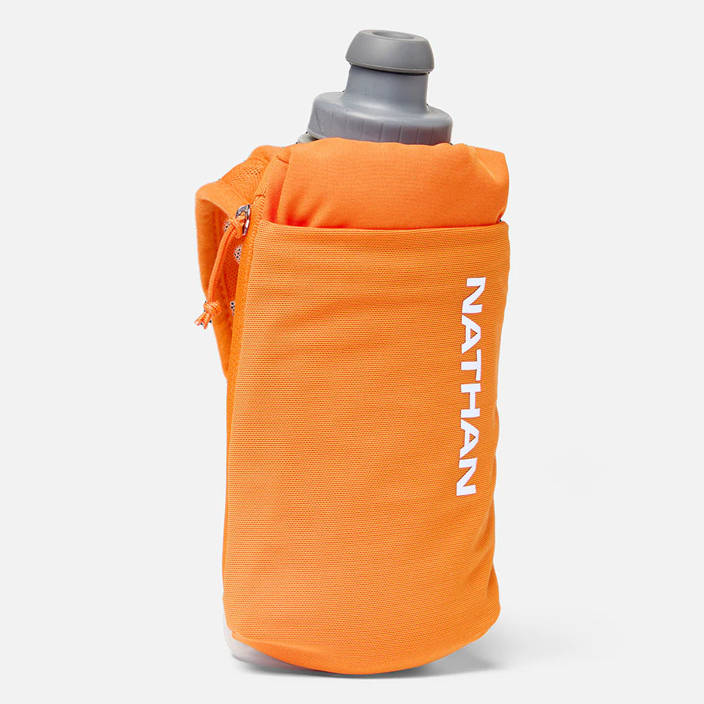 Nathan SpeedDraw 2 12oz Insulated Flask Orange Blaze/Reflective Silver 