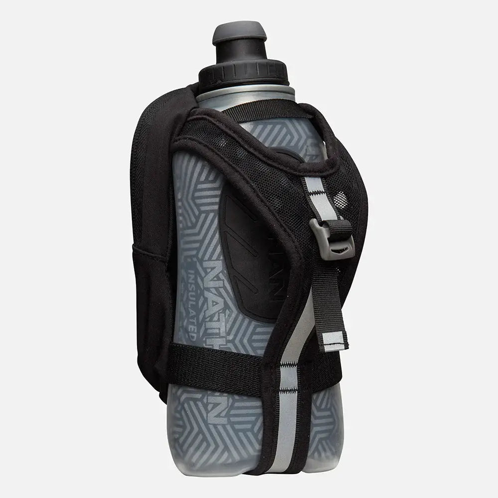 Nathan SpeedDraw 2 View 18oz Ins. Flask Black/Reflective Silver 1
