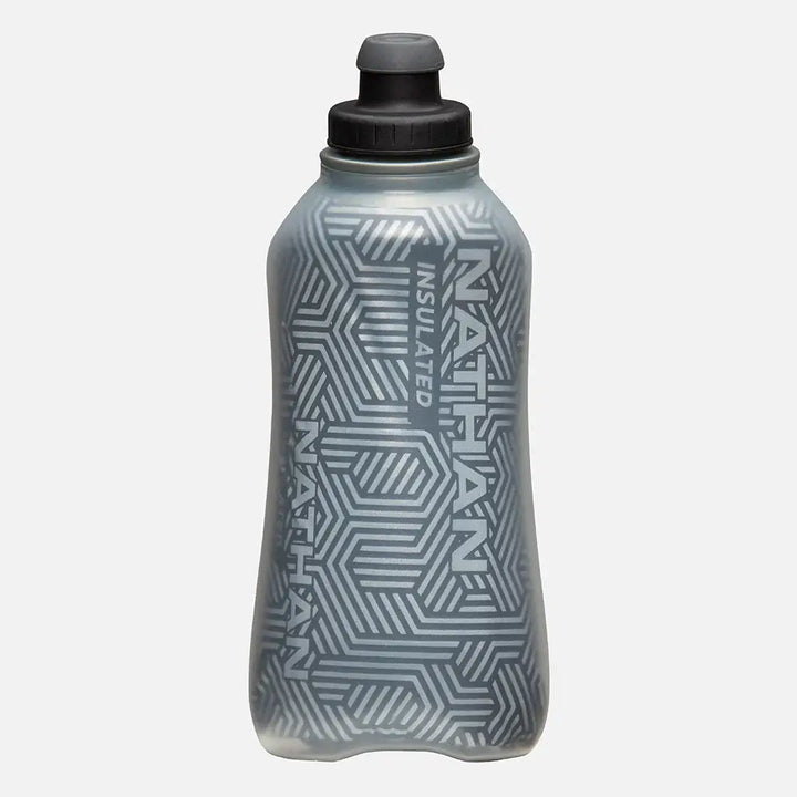 Nathan SpeedDraw 2 View 18oz Ins. Flask Black/Reflective Silver 2