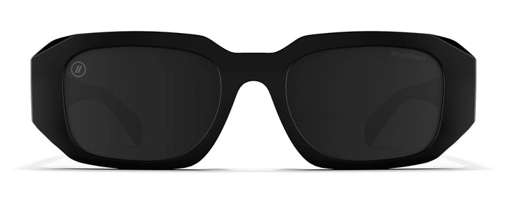 Blenders Onyx sunglasses in Jet Black with Smoke Polarized lenses - front view