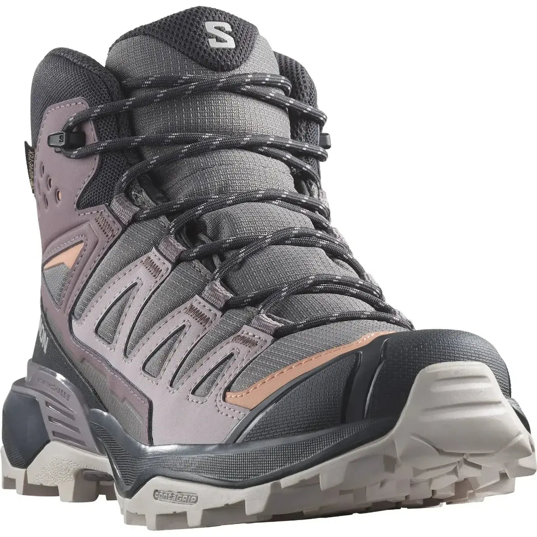 Salomon Women’s X Ultra 360 Mid GTX Plum Kitten/Phantom/Cork 4