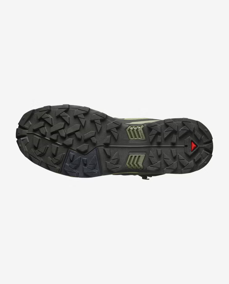 Salomon Men’s X Ultra 5 Mid GTX Peat/Gray Green/Blue Nights 2