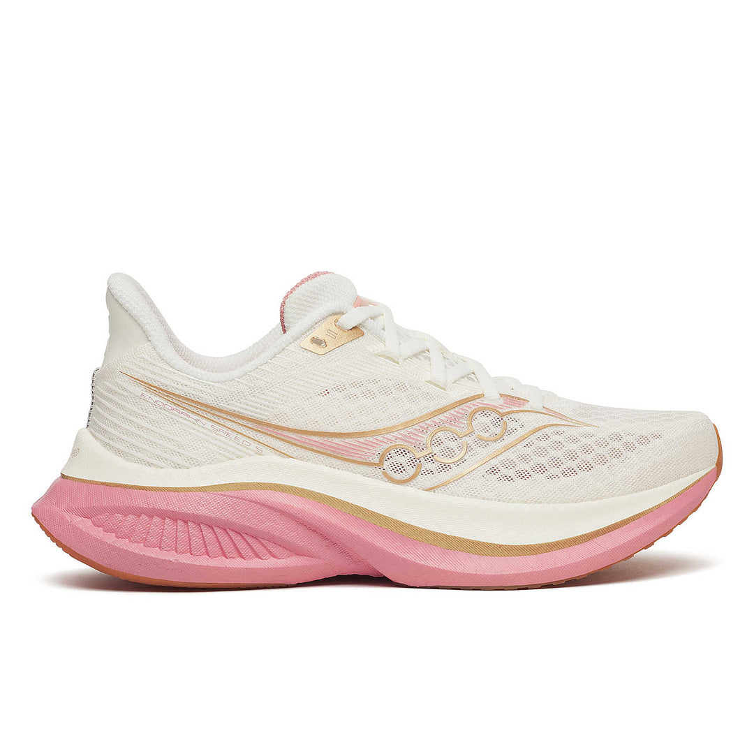 Saucony Women’s Endorphin Speed 5 Running Shoe - Ivory / Mauve 
