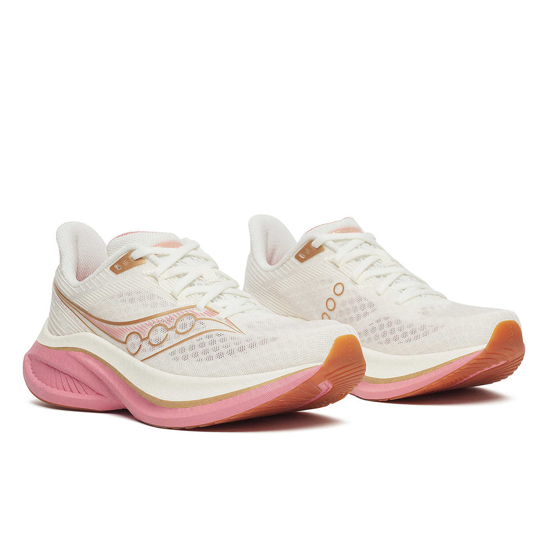 Saucony Women’s Endorphin Speed 5 Running Shoe - Ivory / Mauve 1