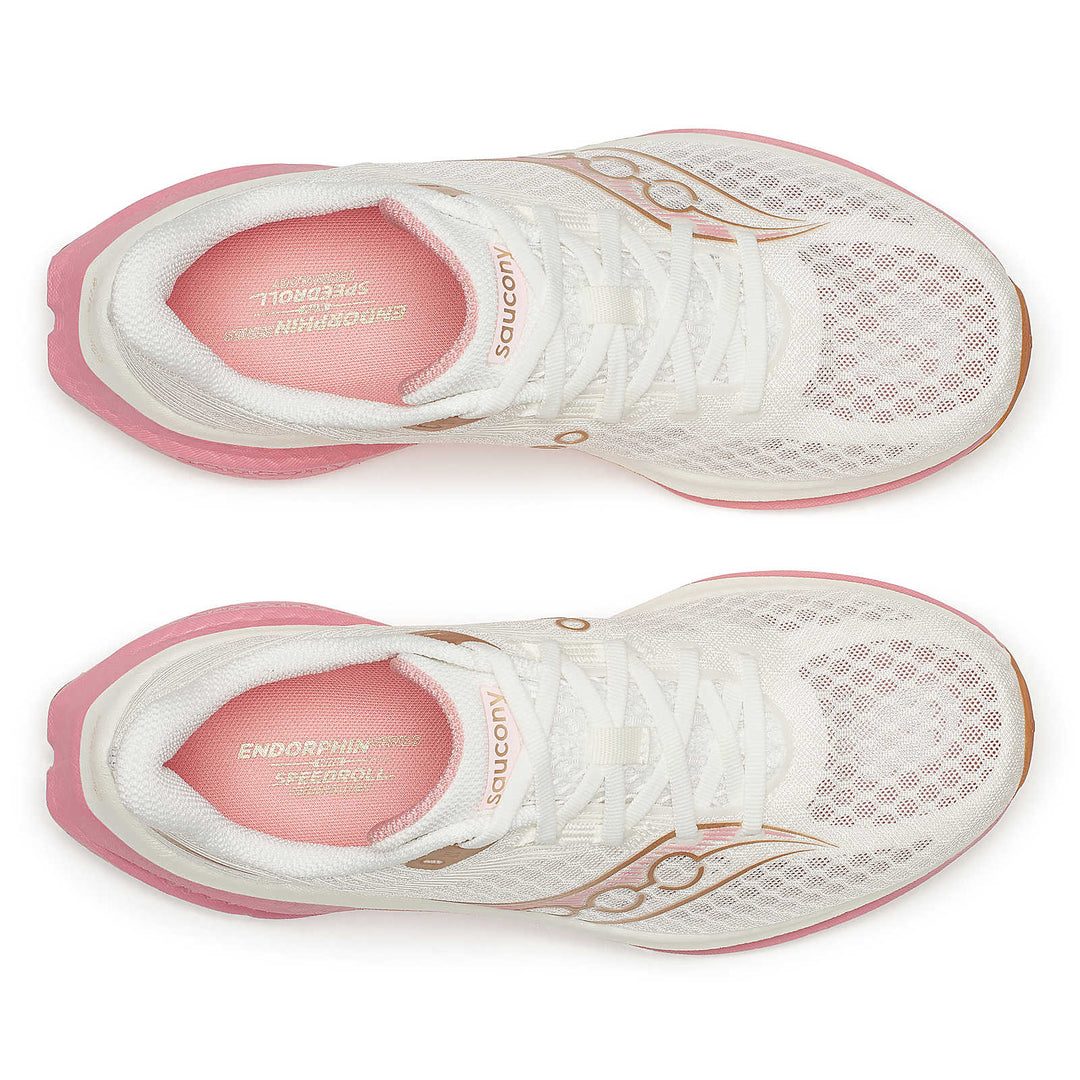 Saucony Women’s Endorphin Speed 5 Running Shoe - Ivory / Mauve 4