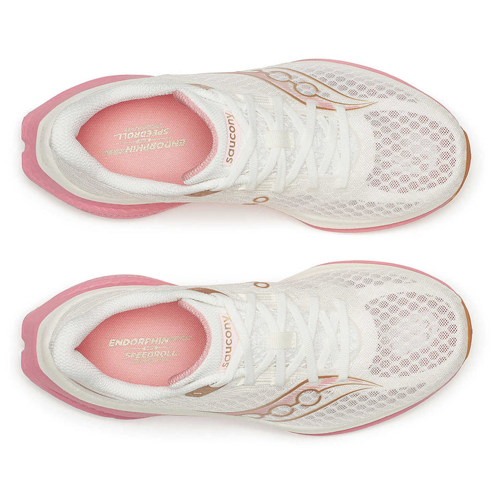 Saucony Women’s Endorphin Speed 5 Running Shoe - Ivory / Mauve 4