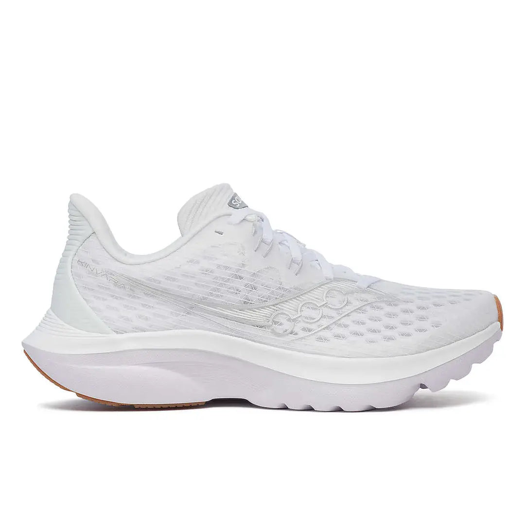 Saucony Women's Kinvara 16 Running Shoe - White/Gum 