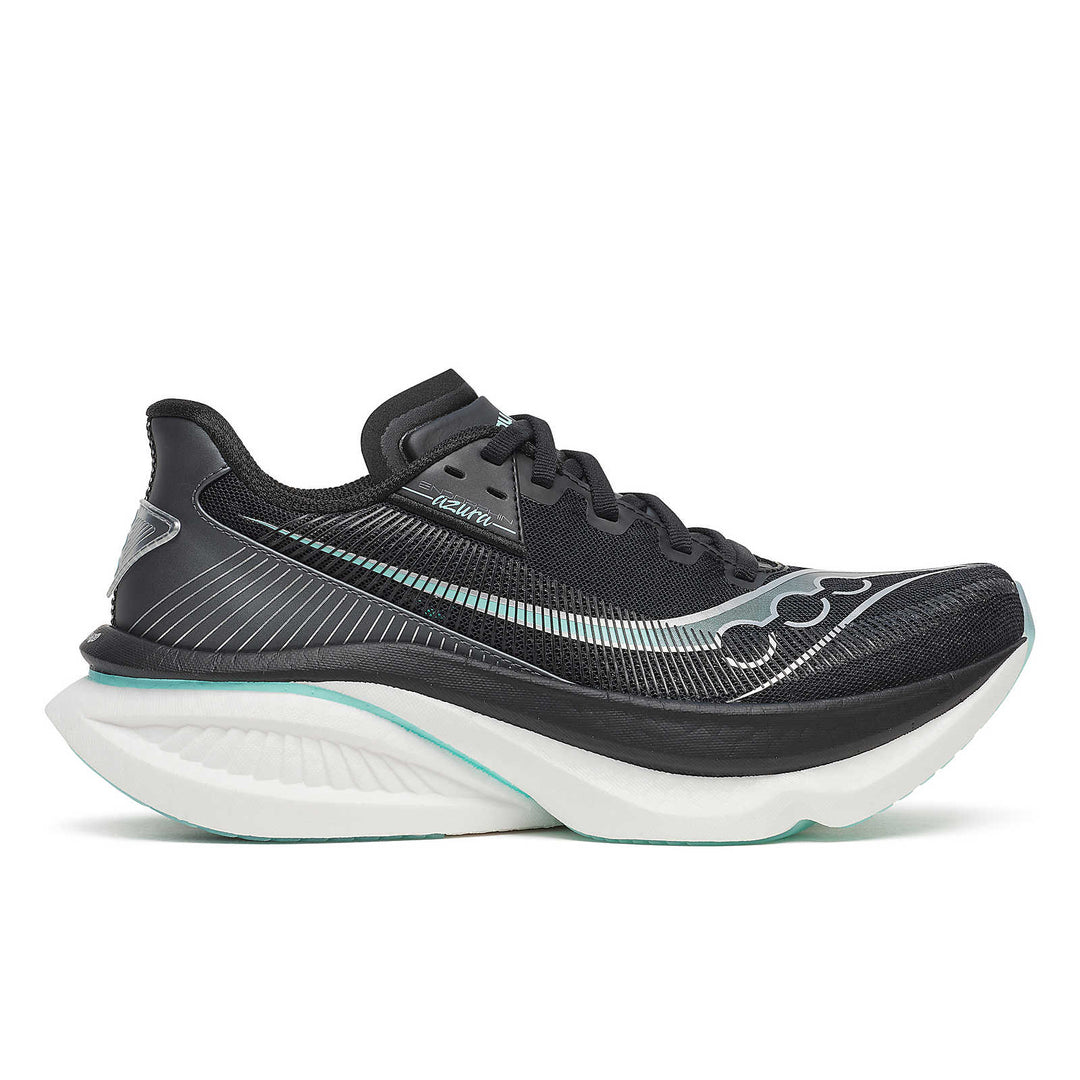 Saucony Women's Endorphin Azura Running Shoe Black/Aqua