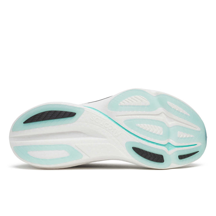 Saucony Women's Endorphin Azura Running Shoe Black/Aqua 1