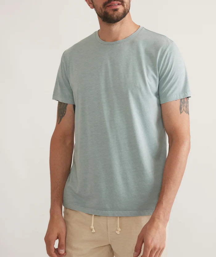 Marine Layer Signature Sea Change Tee - The Shoe Collective Grey Mist pic 1
