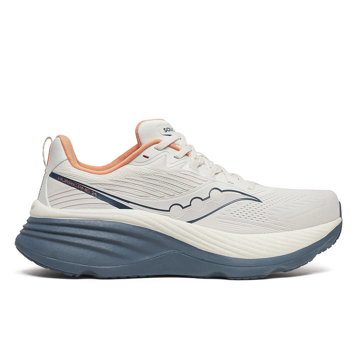 Saucony Men's Hurricane 24 Running Shoes - Vanilla / Dusk