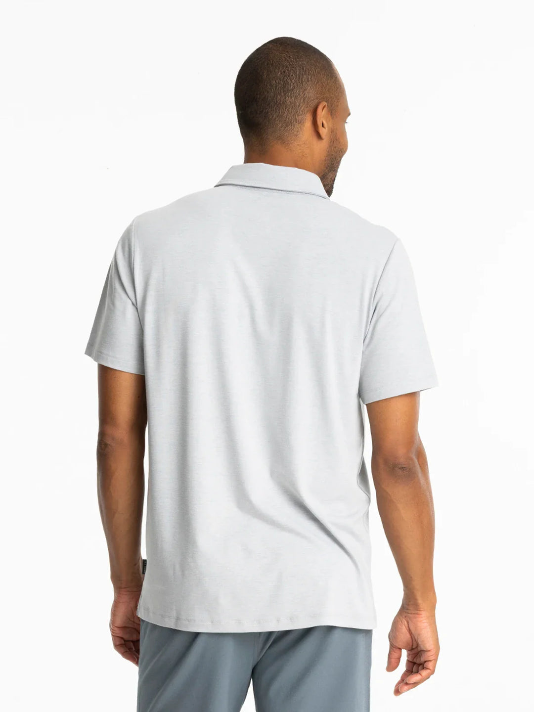 Free Fly Bamboo Flex Polo II Heather Aspen Grey men&