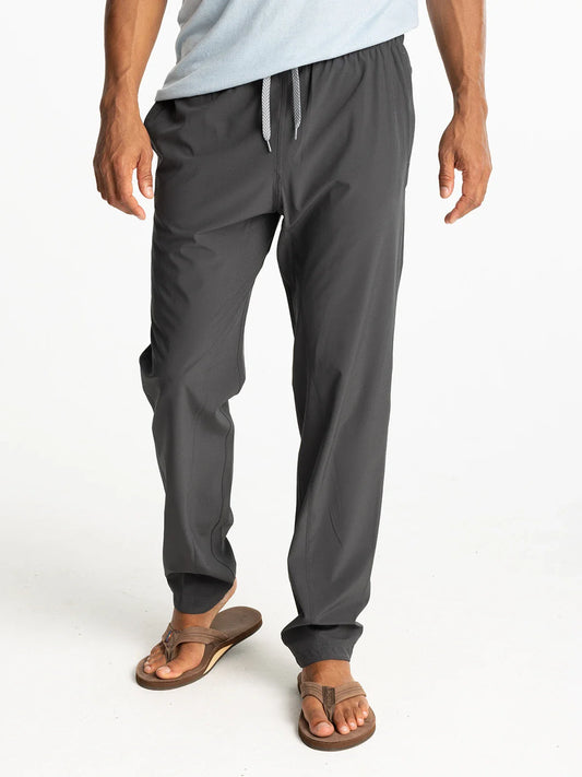 Free Fly Men's Breeze Pant Black Sand lightweight performance pants front view
