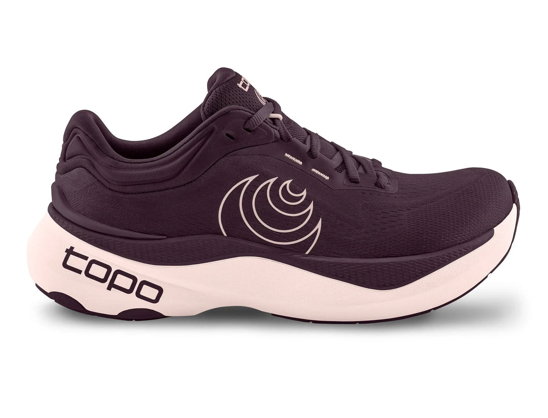 Topo Athletic Women's Aura 2 Running Shoe - Maroon / Pink Main