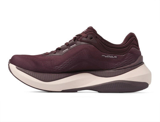 Topo Athletic Women's Aura 2 Running Shoe - Maroon / Pink inside