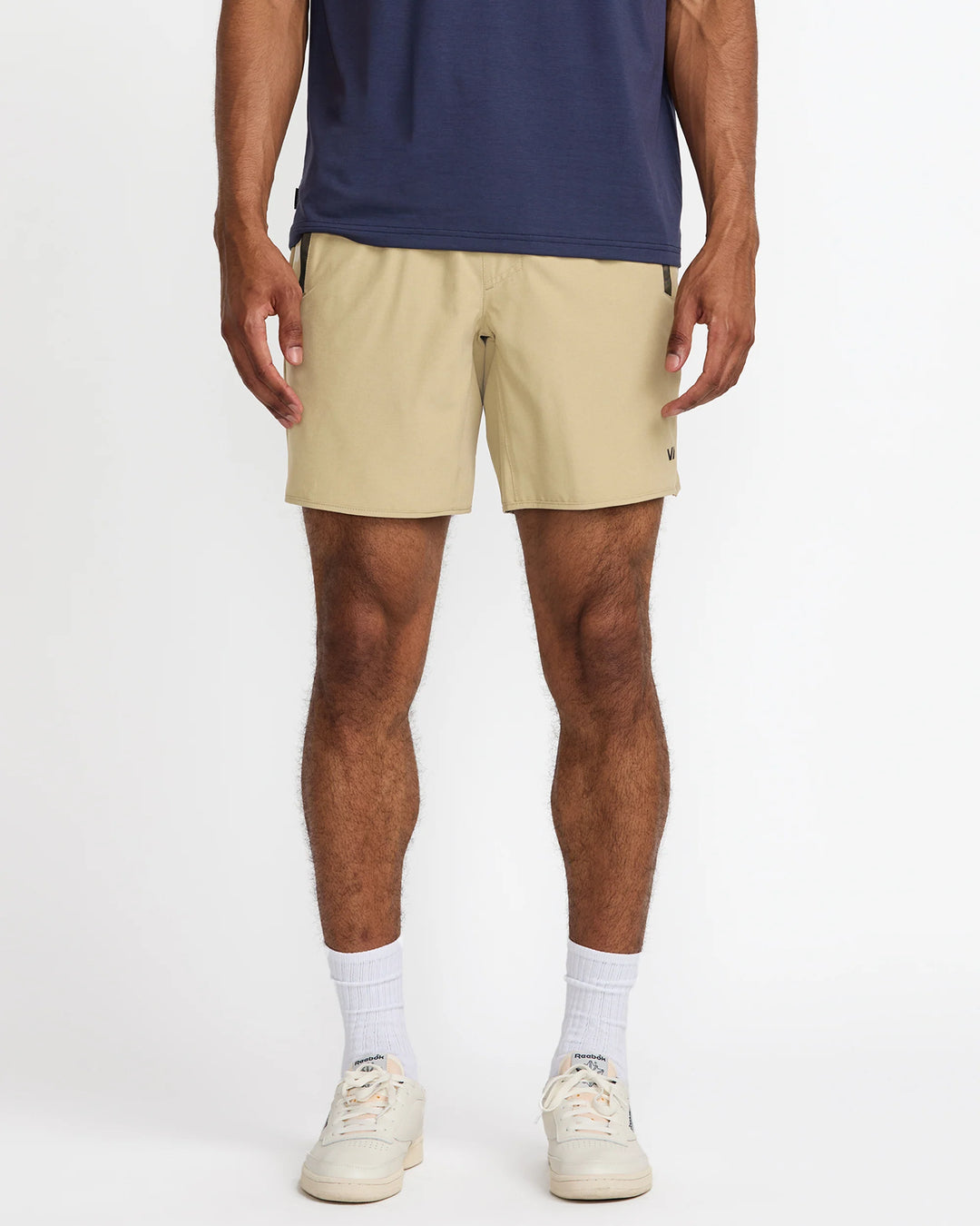 RVCA Men's Yogger Stretch Short 17" Heather Khaki 