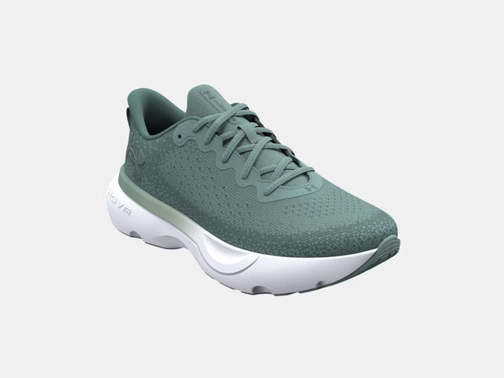 UA Womens Infinite Running Shoe Green/Blue 1