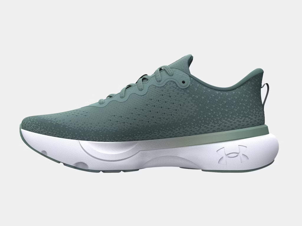 UA Womens Infinite Running Shoe Green/Blue2