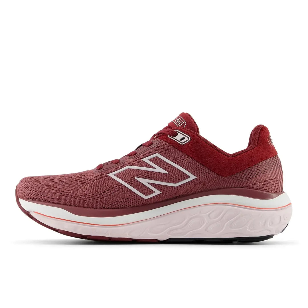 New Balance Women’s Fresh Foam X 860v14 Running Shoes - Washed Burgundy/Pink Granite inside 