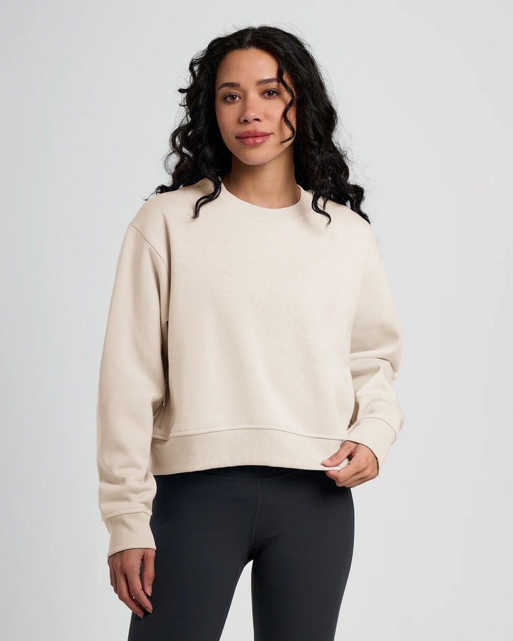 Free Fly Womens Bamboo Northcoast Fleece Crew Stone 