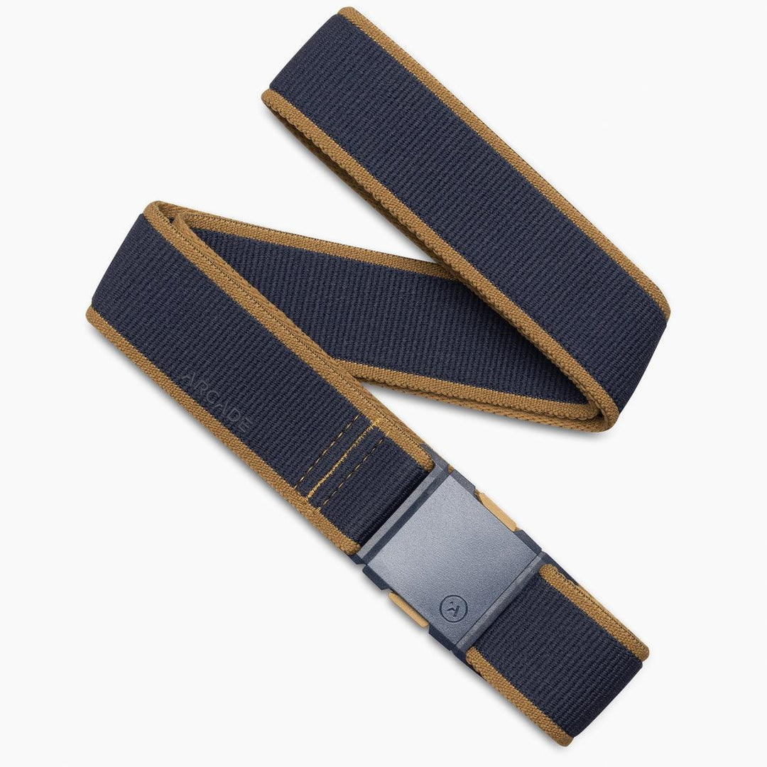 Arcade Belts - Carto Stretch Belt Navy/Tumbleweed pic 1 - The Shoe Collective