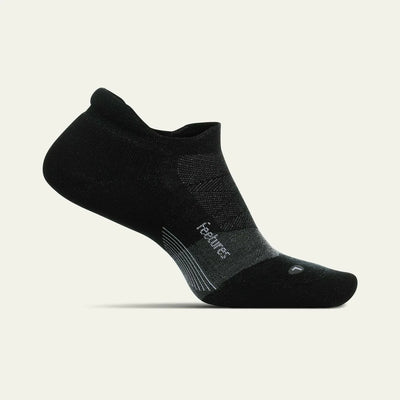 Feetures Merino 10 Max Cushion Socks Black pic 1 - The Shoe Collective