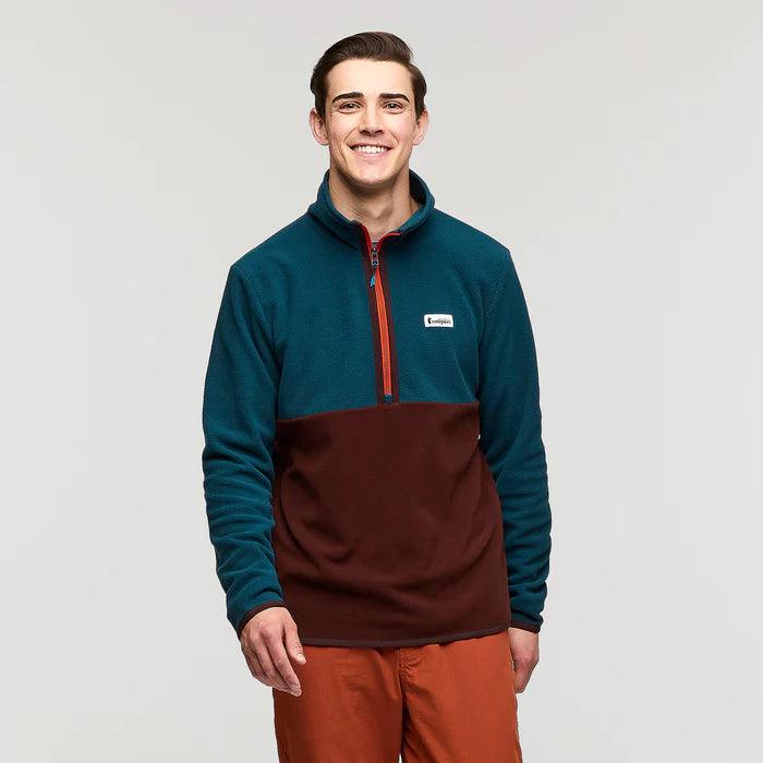 Cotopaxi - Cotopaxi Men’s Amado Fleece Pullover Abyss/Chestnut - The Shoe Collective