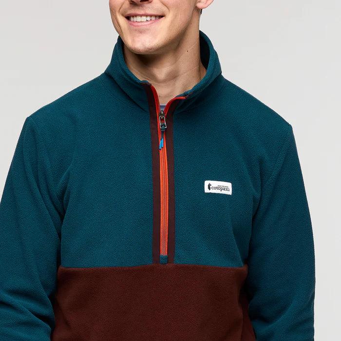 Cotopaxi - Cotopaxi Men’s Amado Fleece Pullover Abyss/Chestnut - The Shoe Collective