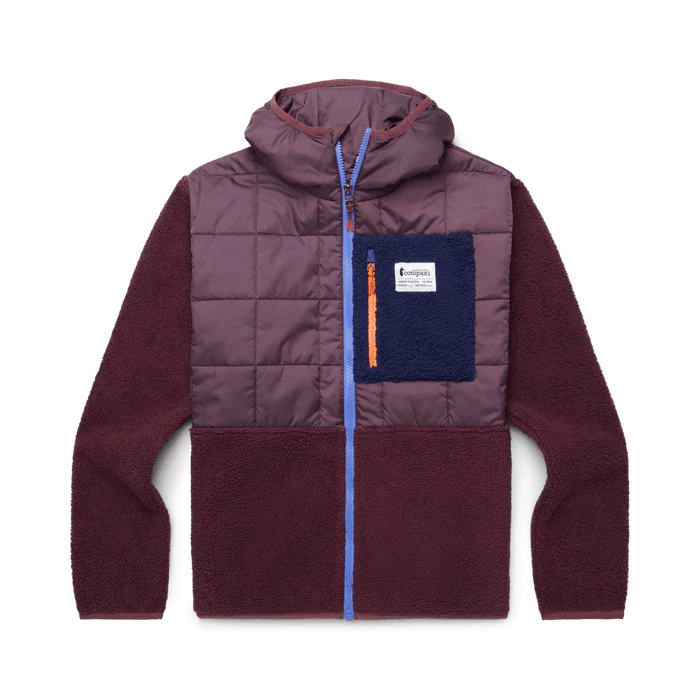 Cotopaxi - Cotopaxi- Women’s Trico Hybrid Hooded Jacket Wine/Wine pic 1 - The Shoe Collective