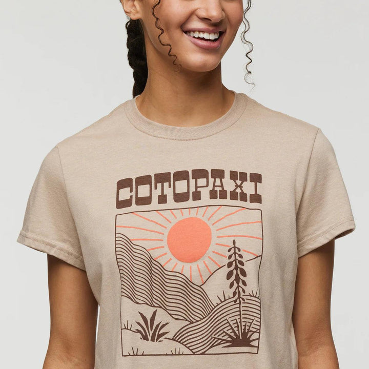 Cotopaxi - Cotopaxi Women’s Western Hills Organic Crop T-Shirt - The Shoe Collective