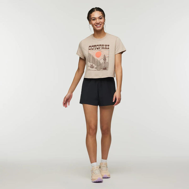 Cotopaxi - Cotopaxi Women’s Western Hills Organic Crop T-Shirt - The Shoe Collective