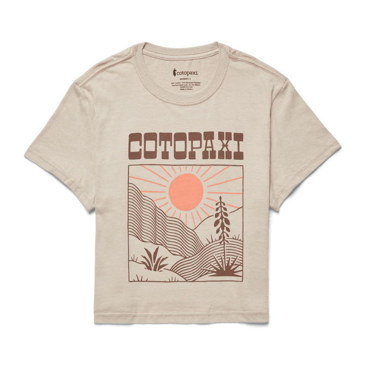 Cotopaxi - Cotopaxi Women’s Western Hills Organic Crop T-Shirt - The Shoe Collective