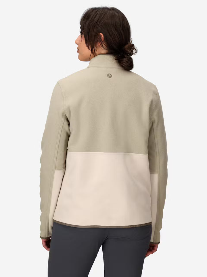 Marmot Women’s Rocklin Fleece Zip Jacket Shale Grey/Birch Bark
 2
