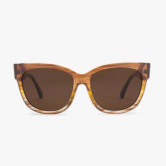 Electric Sunglasses - Danger Cat Sunglasses Peach/Bronze Polarized pic 1 - The Shoe Collective