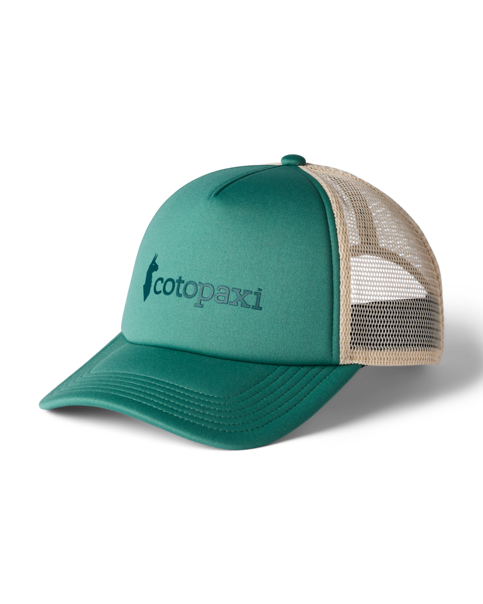 Cotopaxi Vintage Trucker Hat in Juniper - front view