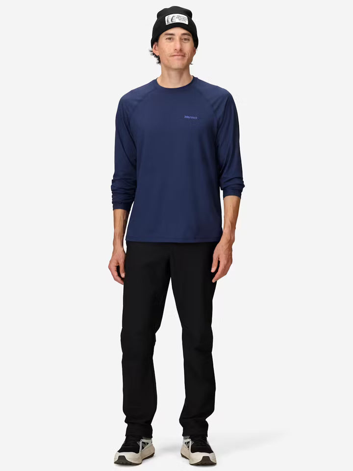 Marmot Men's Windridge Long Sleeve T-Shirt Arctic Navy 2