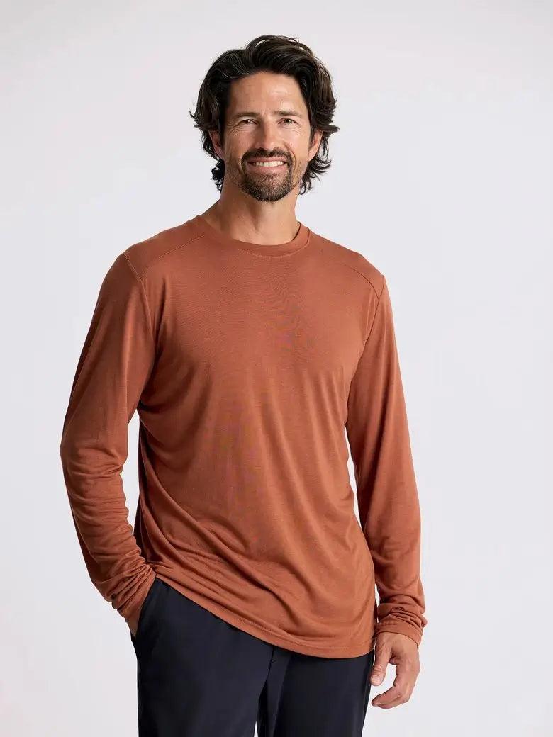 Free Fly - Free Fly Men’s Bamboo Lightweight Hoodie Adobe - The Shoe Collective