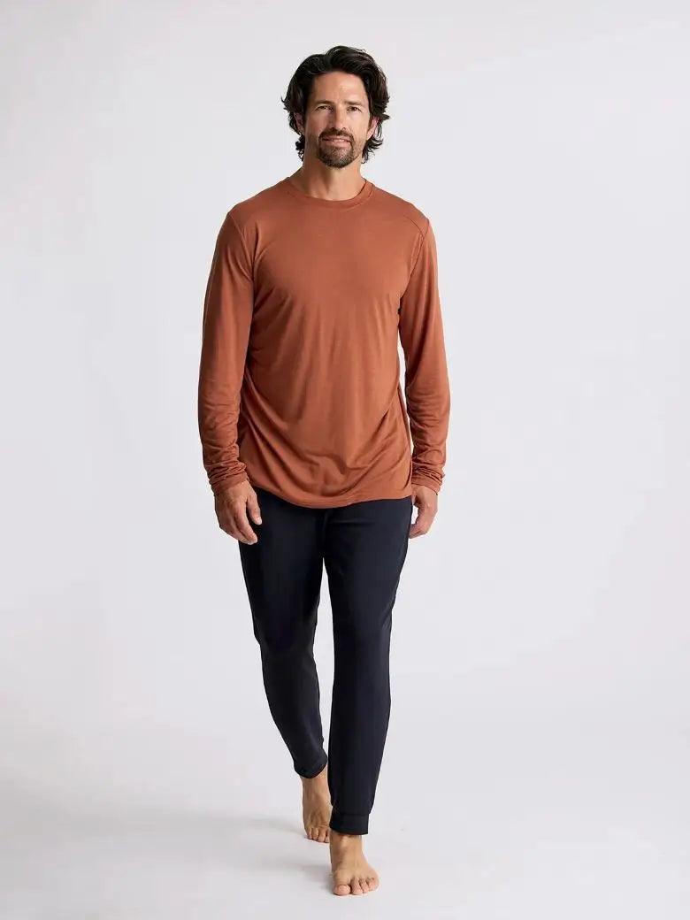 Free Fly - Free Fly Men’s Bamboo Lightweight Hoodie Adobe - The Shoe Collective