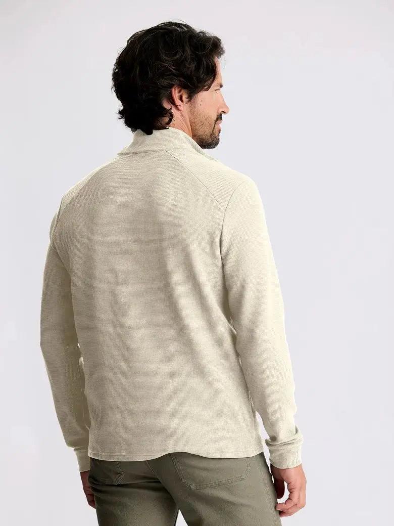 Free Fly - Free Fly Men’s Waffle Quarter Zip Sandstone - The Shoe Collective