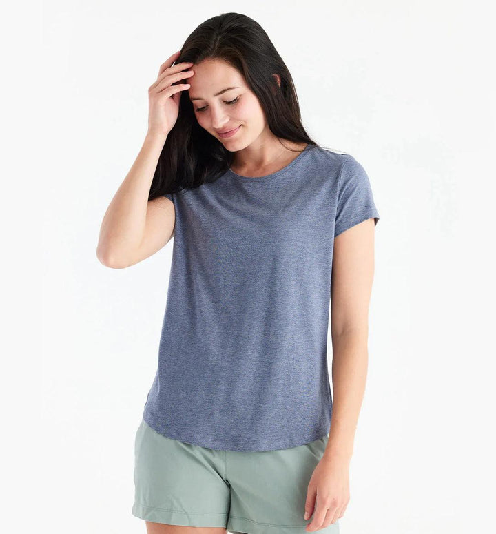 Free Fly - Free Fly Women’s Bamboo Current Tee - The Shoe Collective