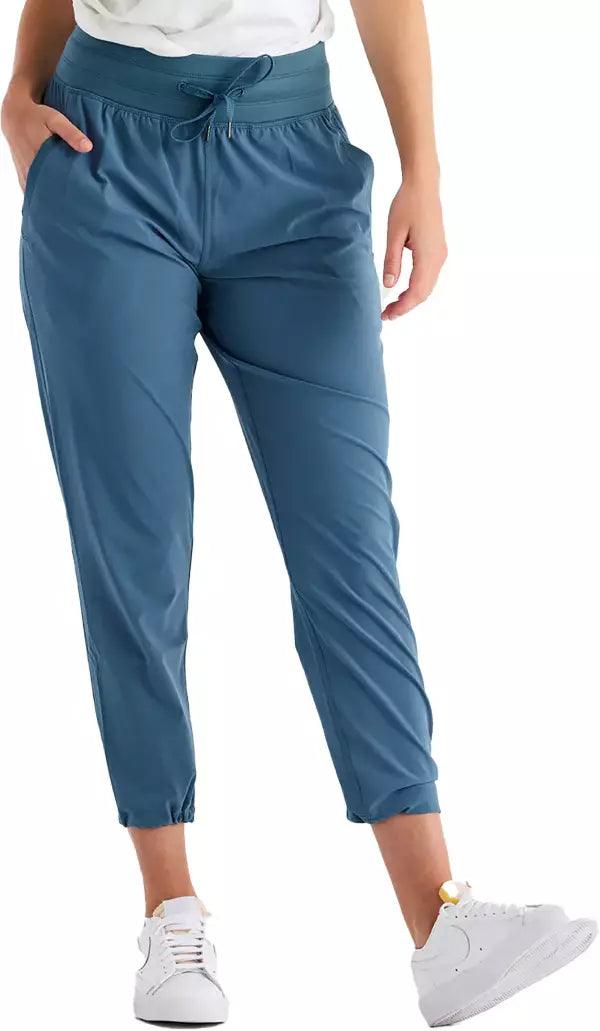 Free Fly - Free Fly Women’s Breeze Cropped Pant Pacific Blue pic 1 - The Shoe Collective